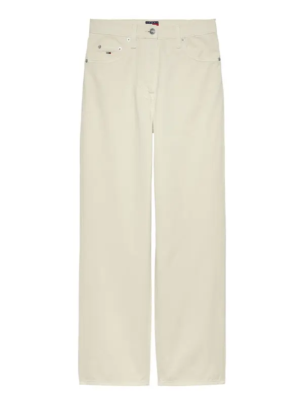  Layla High Rise Slim Straight Cotton Trousers