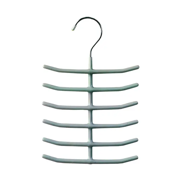  Ties Hanger Non Slip Silver