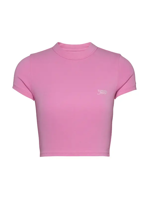  Slim Cropped Script T-Shirt