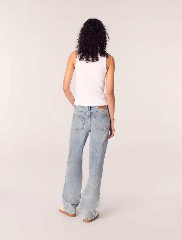 Sequinned jeans