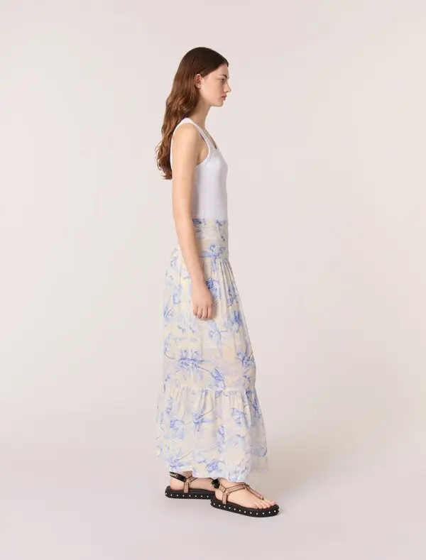 Floral maxi skirt
