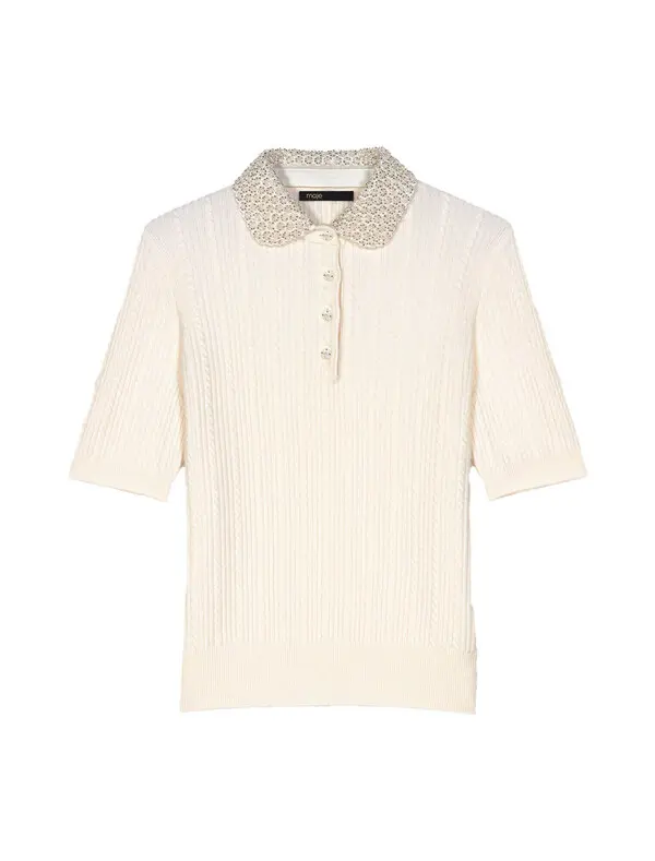 Collared polo short sleeve shirt