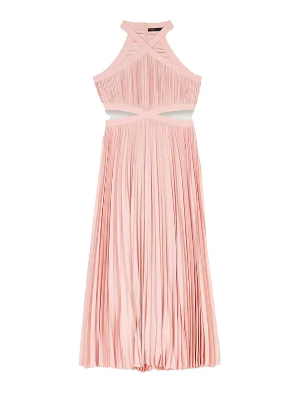 Pleated maxi dress