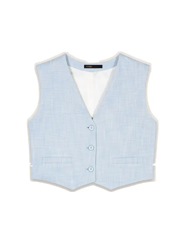 Short tweed and lurex jacket
