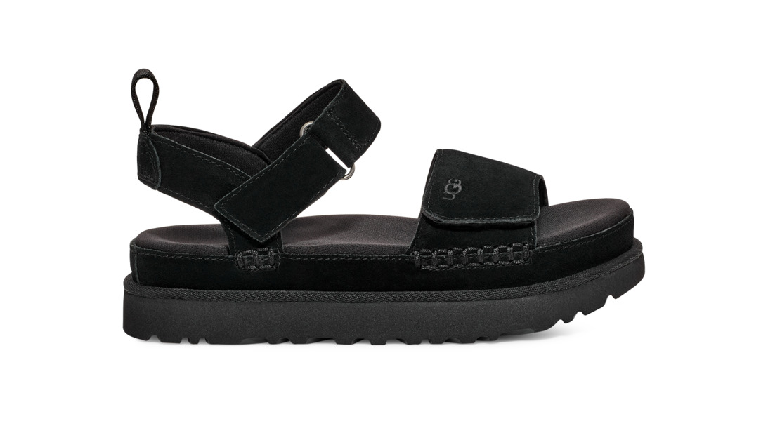 Goldenstar Suede Platform Sandals with Adjustable Straps Image