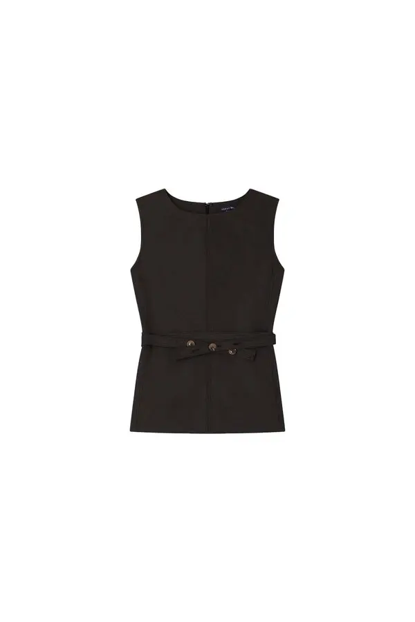 Fitted Cut Top with removable Belt