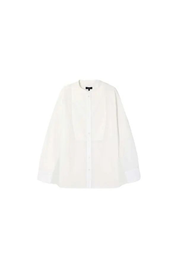 Loose fit cotton poplin shirt