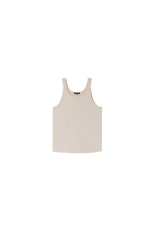 lightweight cotton poplin tank top