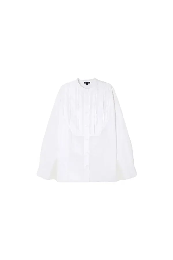 Loose fit Long balloon sleeves voile shirt