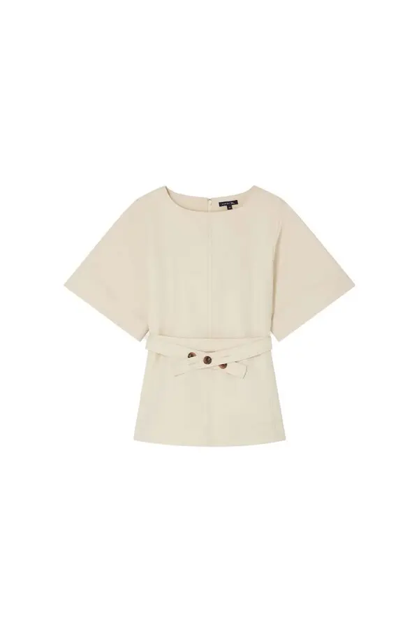 Structured double cotton top