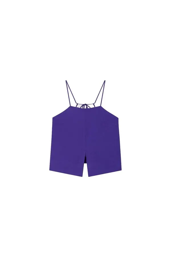 spaghetti strap Square neckline top