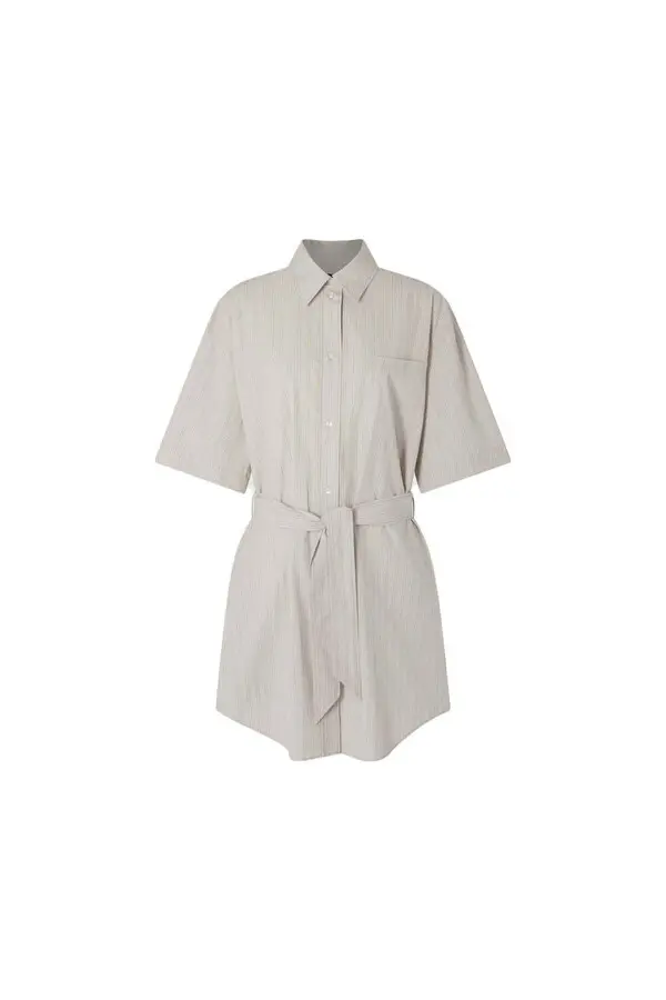  Loose fit short shirt dress