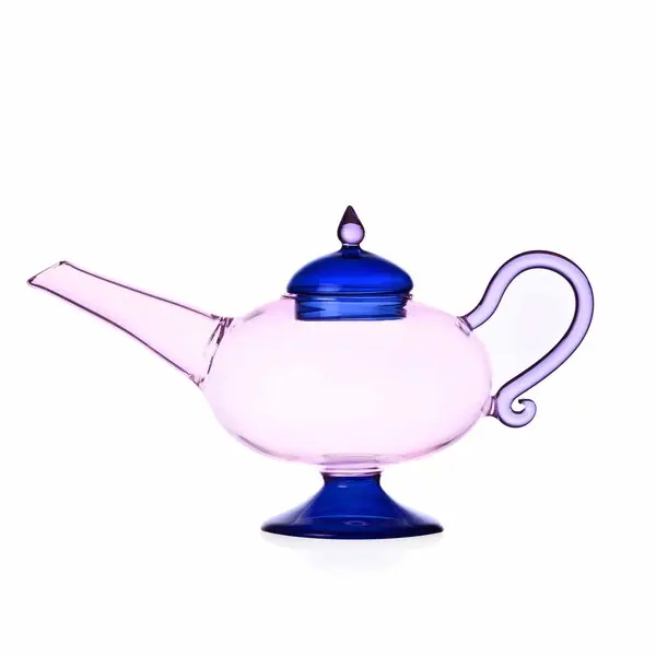 SOGNI D'ORIENTE pink teapot blue lid