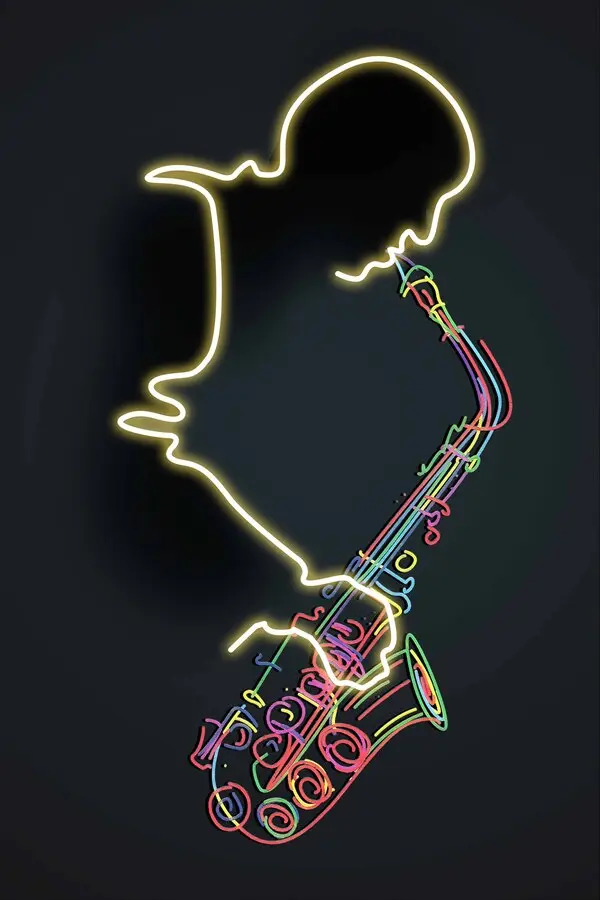 LED Picture/Frame Saxophone 80120