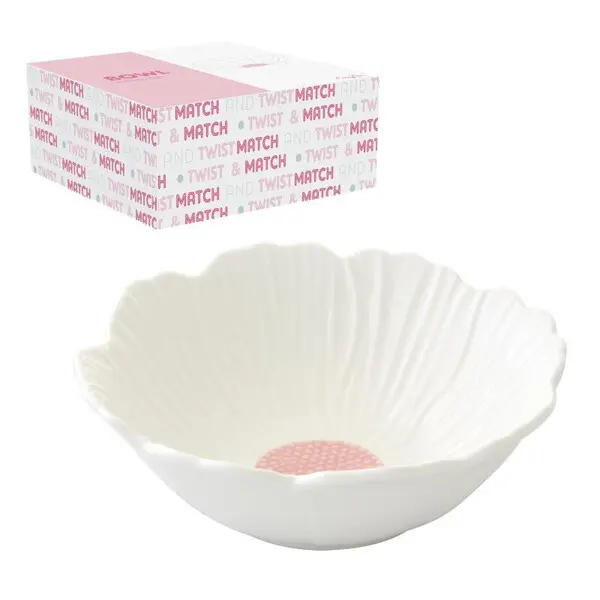 Porcelain bowl Ø 18 cm in c.b. TWIST & MATCH AQUAMARINE-PINK