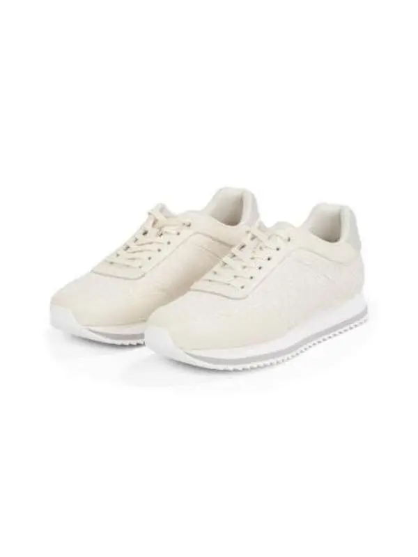 Lace Up Jacquard Runner Trainers