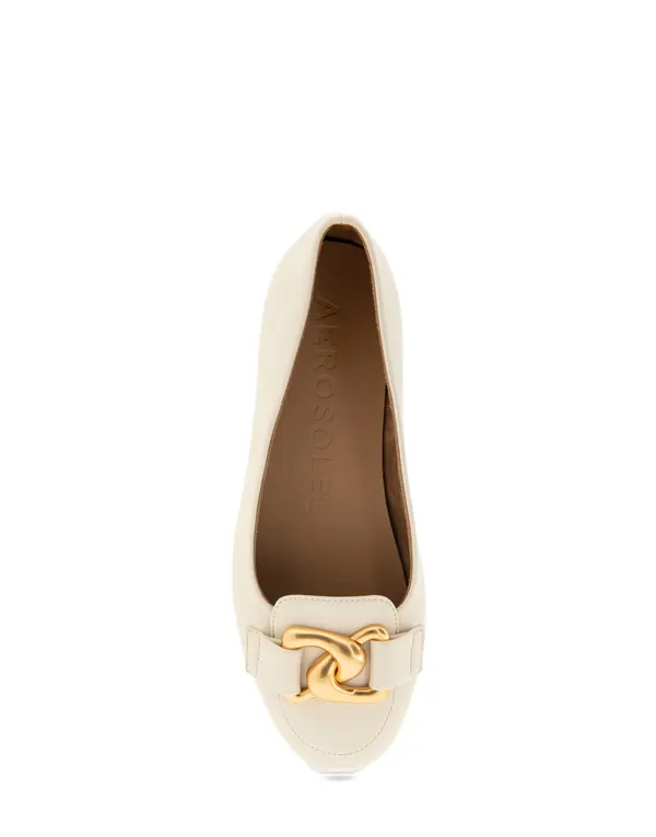 Leather Ballerinas with Buckle