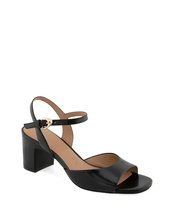 Ankle Strap Block Heel Sandal