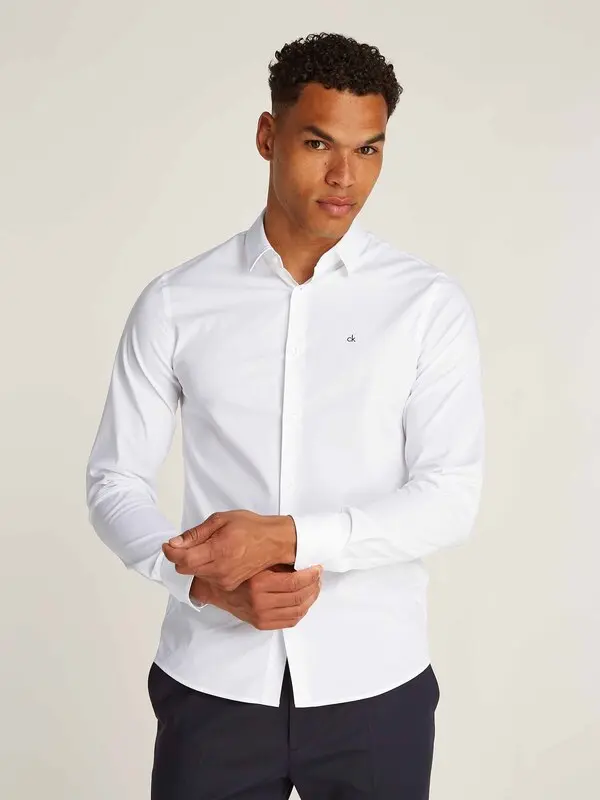 Slim Stretch Cotton Poplin Shirt