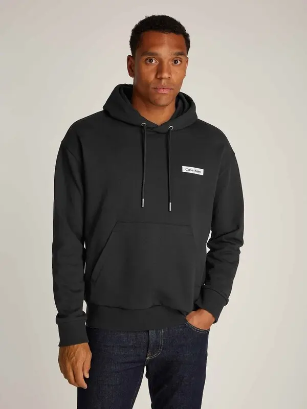 Regular Fit Cotton Hoodie With Back Graphic