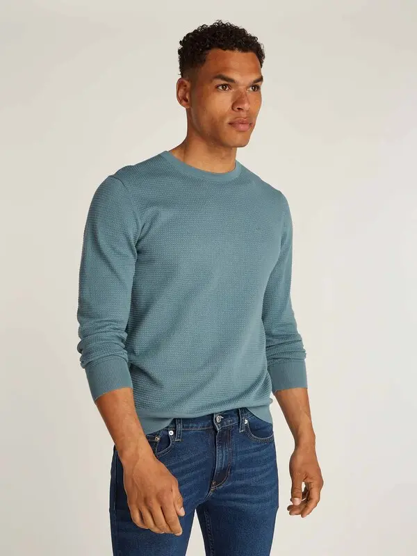 Waffle Crew Neck Jumper
