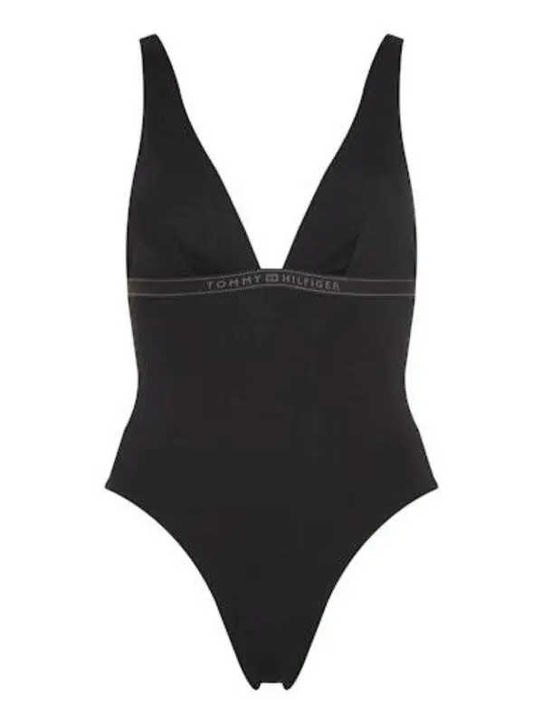 Plunge One Piece Swimsuit With Removable Pads