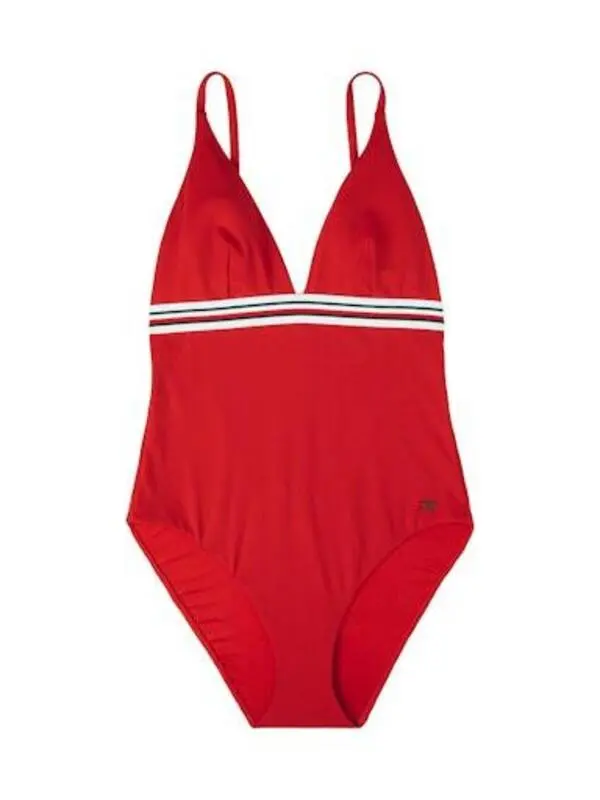 Triangle One Piece Swimsuit With Removable Pads