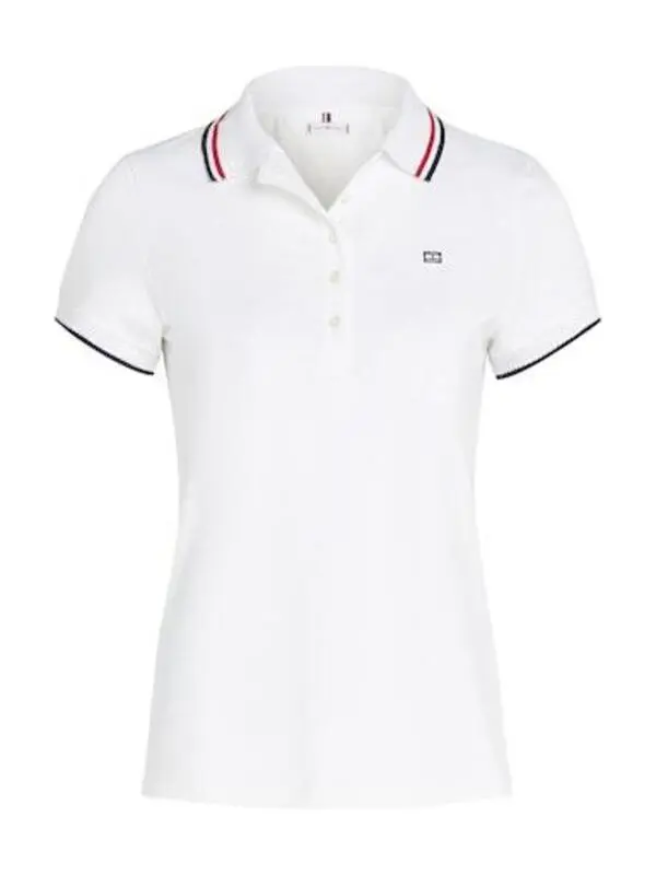 Slim Feminine Sporty Short Sleeve Polo