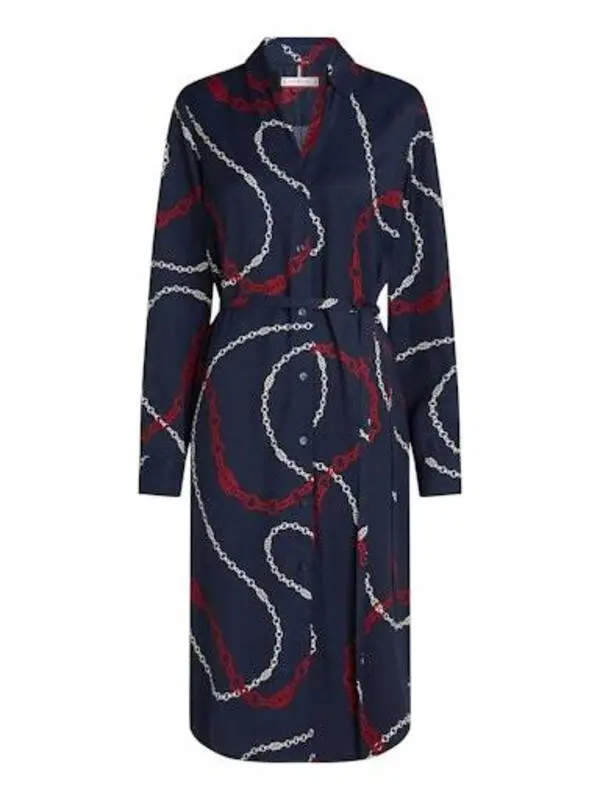 Soft Viscose Long Sleeve Shirt Dress
