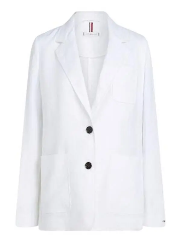 Regular Fit Single Breasted Linen Blazer