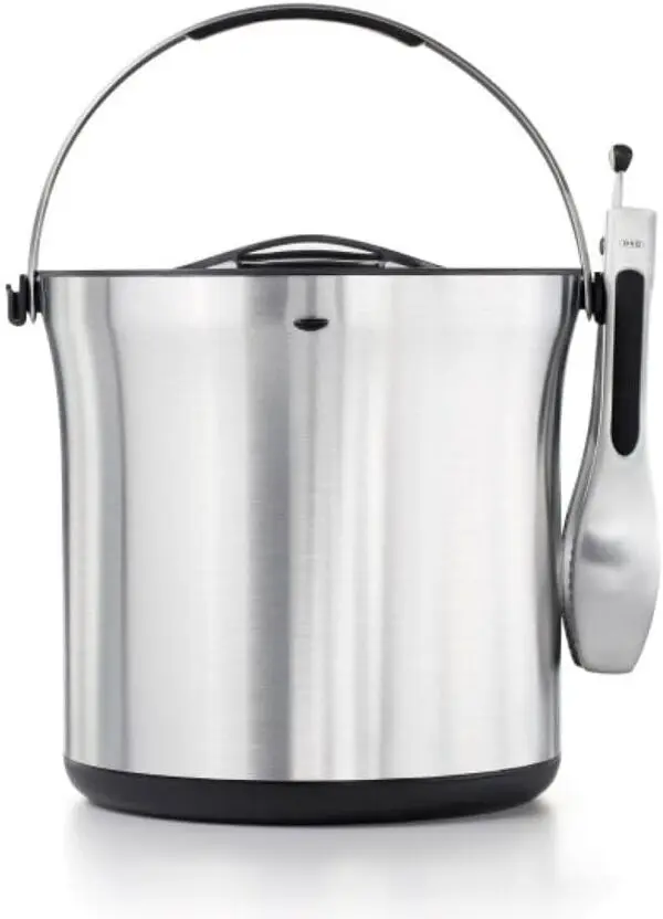 STL ICE BUCKET AND TONG SET
