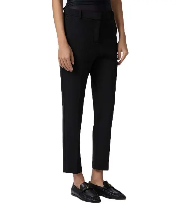 Milano-knit cigarette trousers