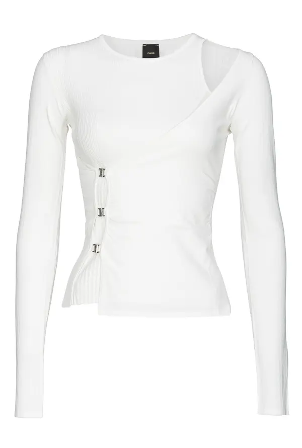 asymmetric long sleeve top