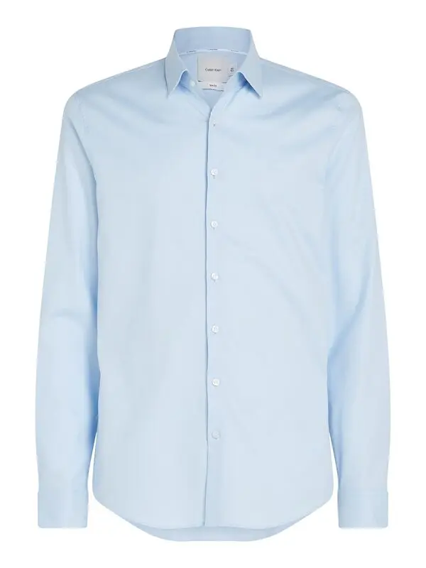 Slim Stretch Cotton Structured Shirt
