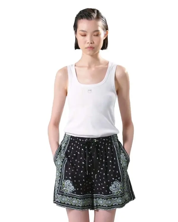 Bandana-print shorts
