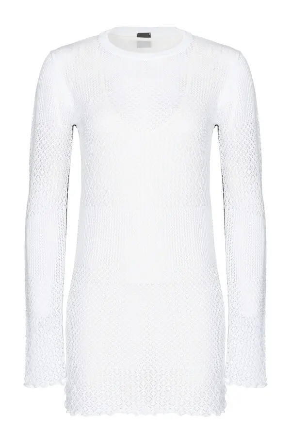 
Knit openwork mini dress