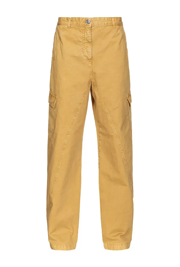 Wide-leg workwear trousers with pockets