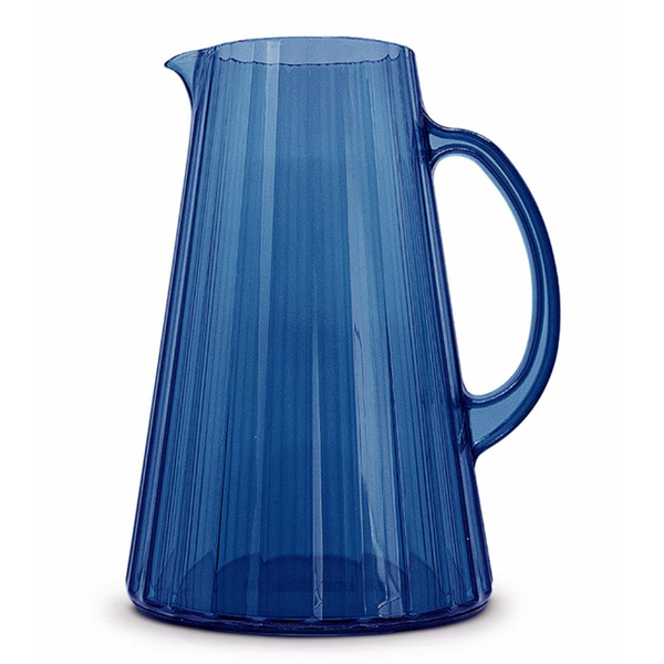 Acrylic jug. Capacity 2.5 L. Blue color.