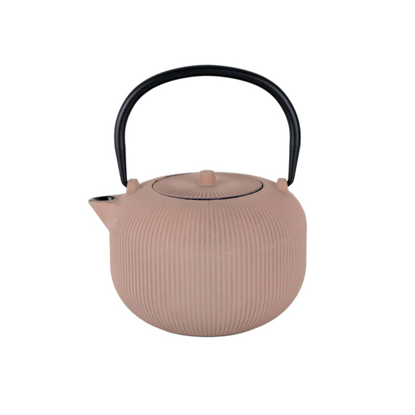 1L cast iron teapot. Powder colour.