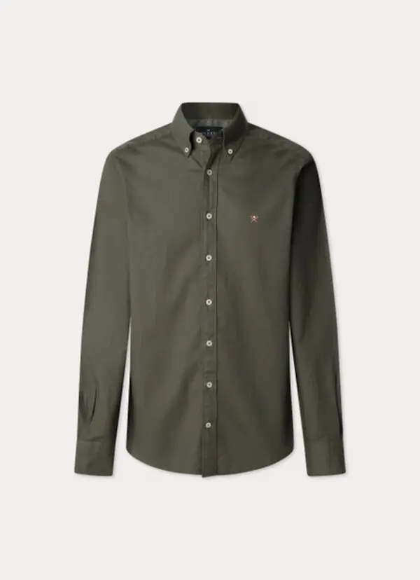 Tailored Fit Garment Dyed Oxford Shirt