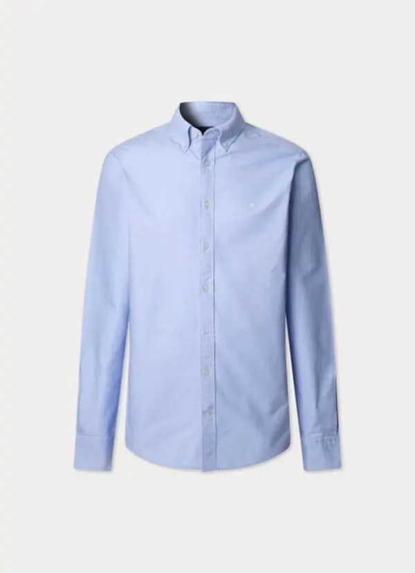 Tailored Fit Washed Oxford Shirt