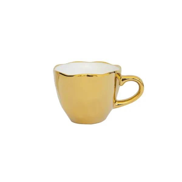  Good Morning Cup with Saucer -  Espresso gold