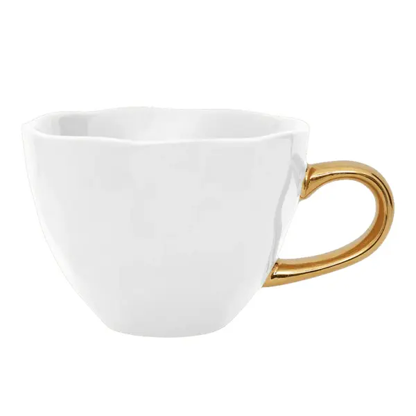  Good Morning Cup with Saucer -  Cappuccino/Tea white