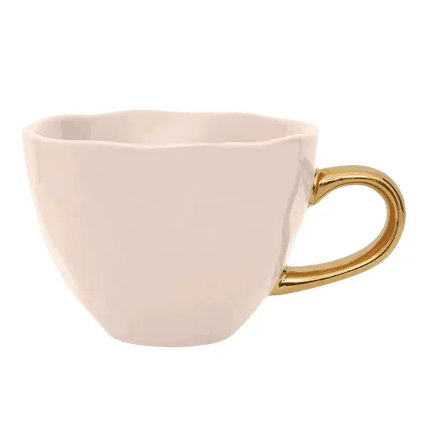  Good Morning Cup with Saucer -  Cappuccino/Tea old pink