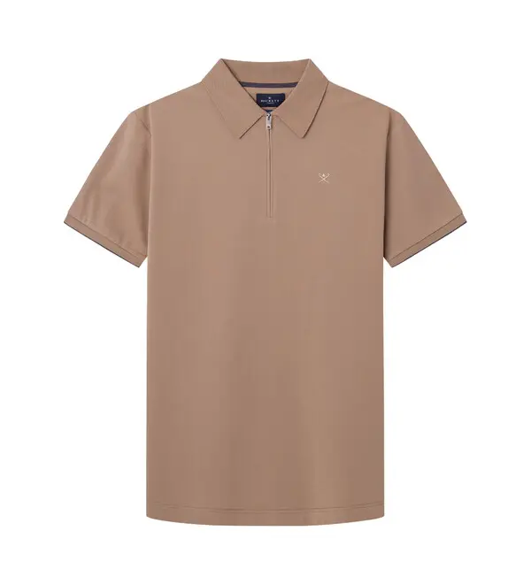Classic Fit Short Sleeve Zip Polo