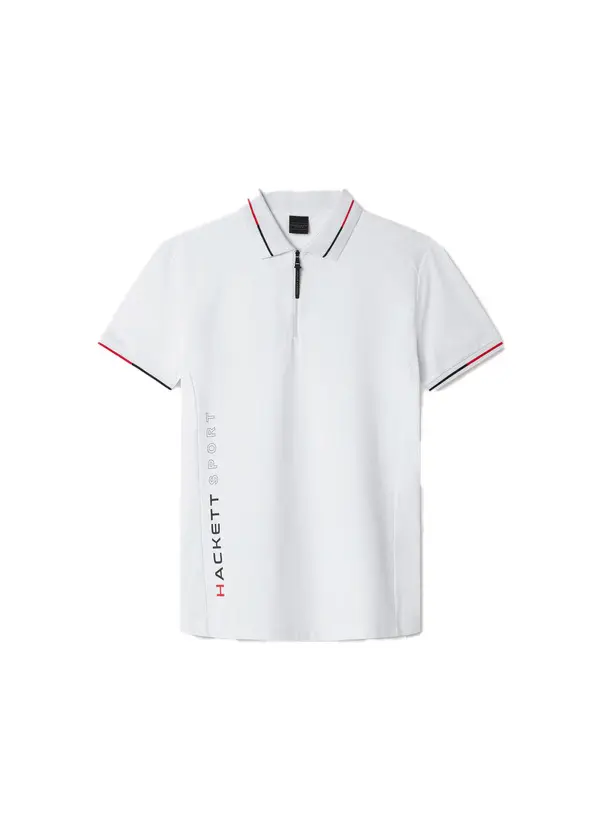 Slim Fit Short Sleeve Quarter Zip Polo