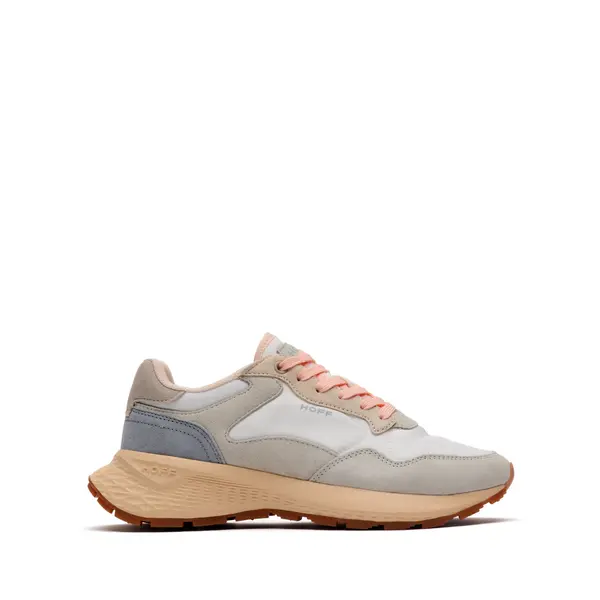Low-Top Suede and Fabric Runner Sneakers
