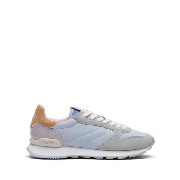 Myra Pastel Blue and Grey Suede Trainers