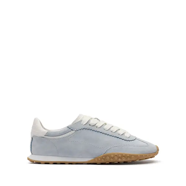 Suede Low-Top Sneakers with Gum Sole