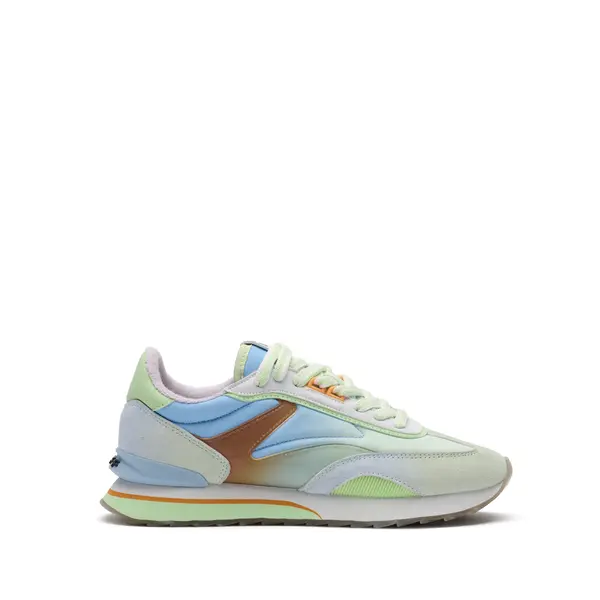 Mermaid Pastel Multi-Color Suede and Fabric Sneakers